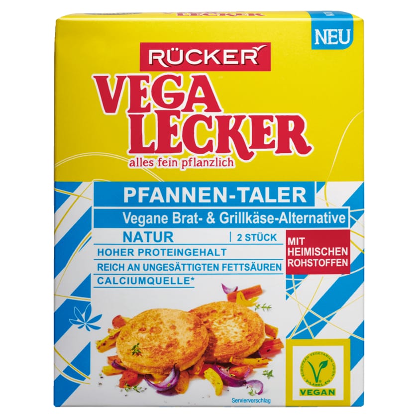Rücker Vega Lecker Pfannen-Taler Natur vegan 150g